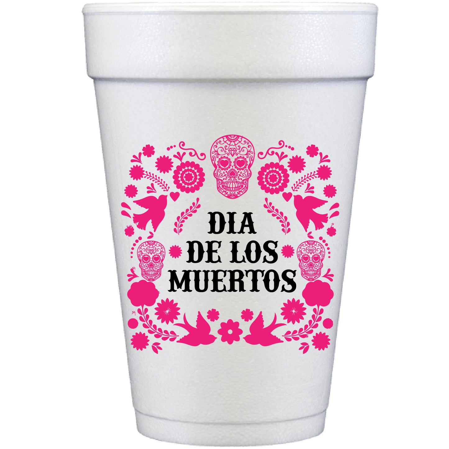 Dia de los muertos frosted flex cups