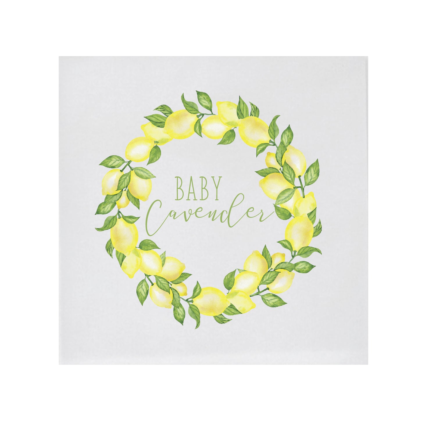 lemons | beverage napkins | 3ply or linen | digital