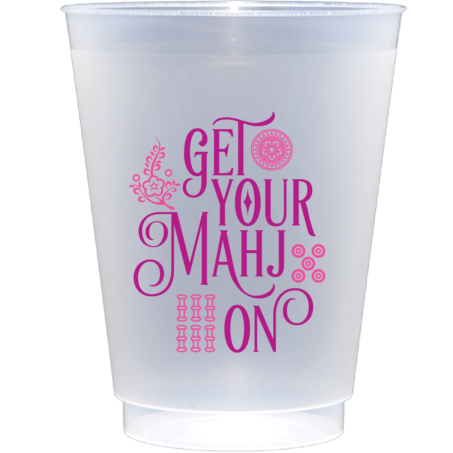 Get your mahj on | Frosted Flex Cup