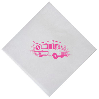 mico food truck | beverage napkins | 3ply or linen