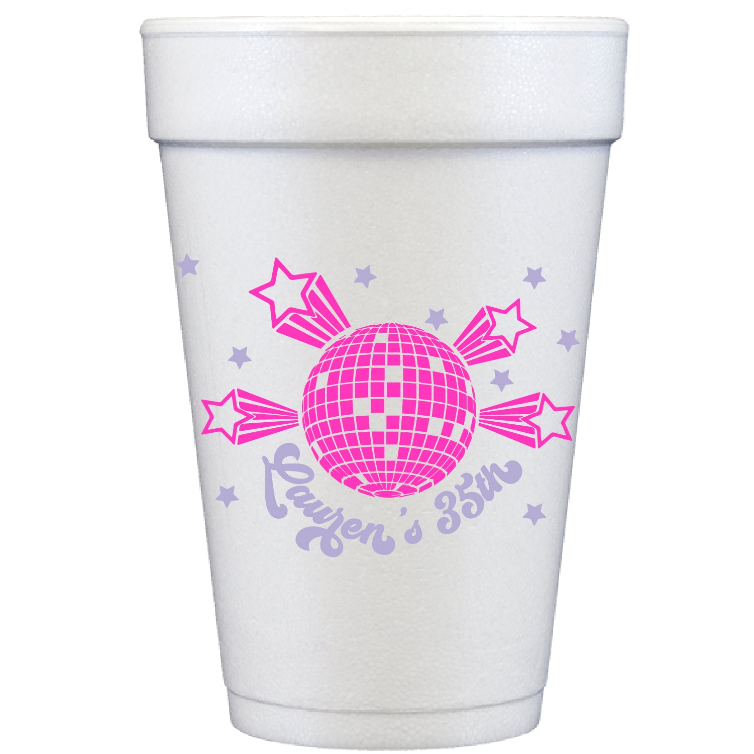 disco fever | styrofoam cups