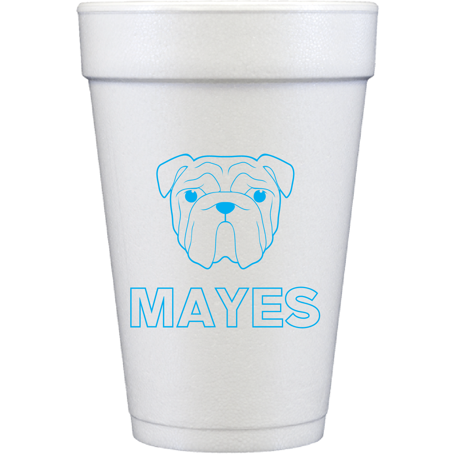 pup sketch | styrofoam cups