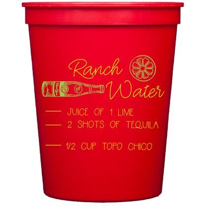 recipe collection | stadium cups | ranch water