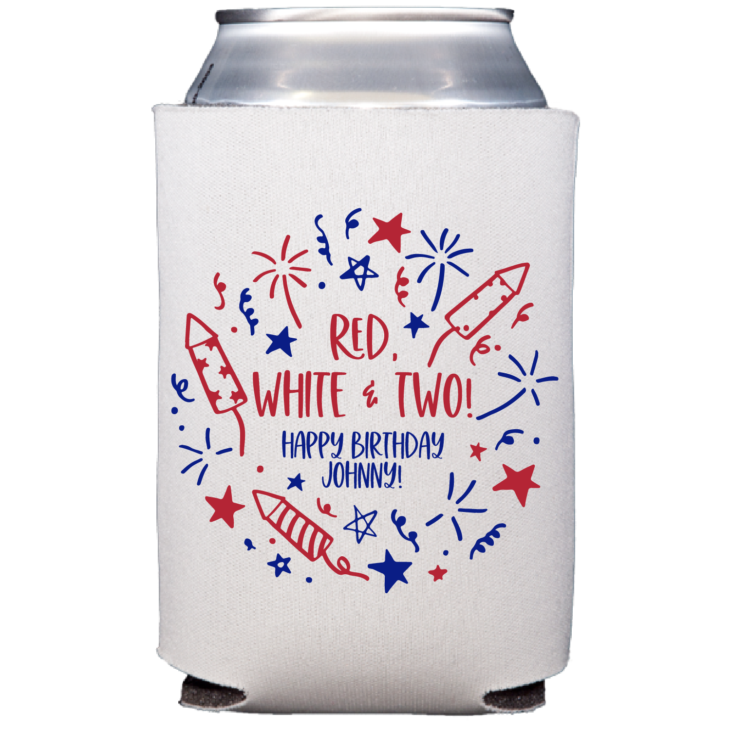 patriotic birthday | can cooler