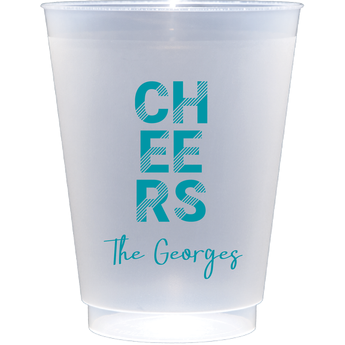 retro cheers | shatterproof frosted flex