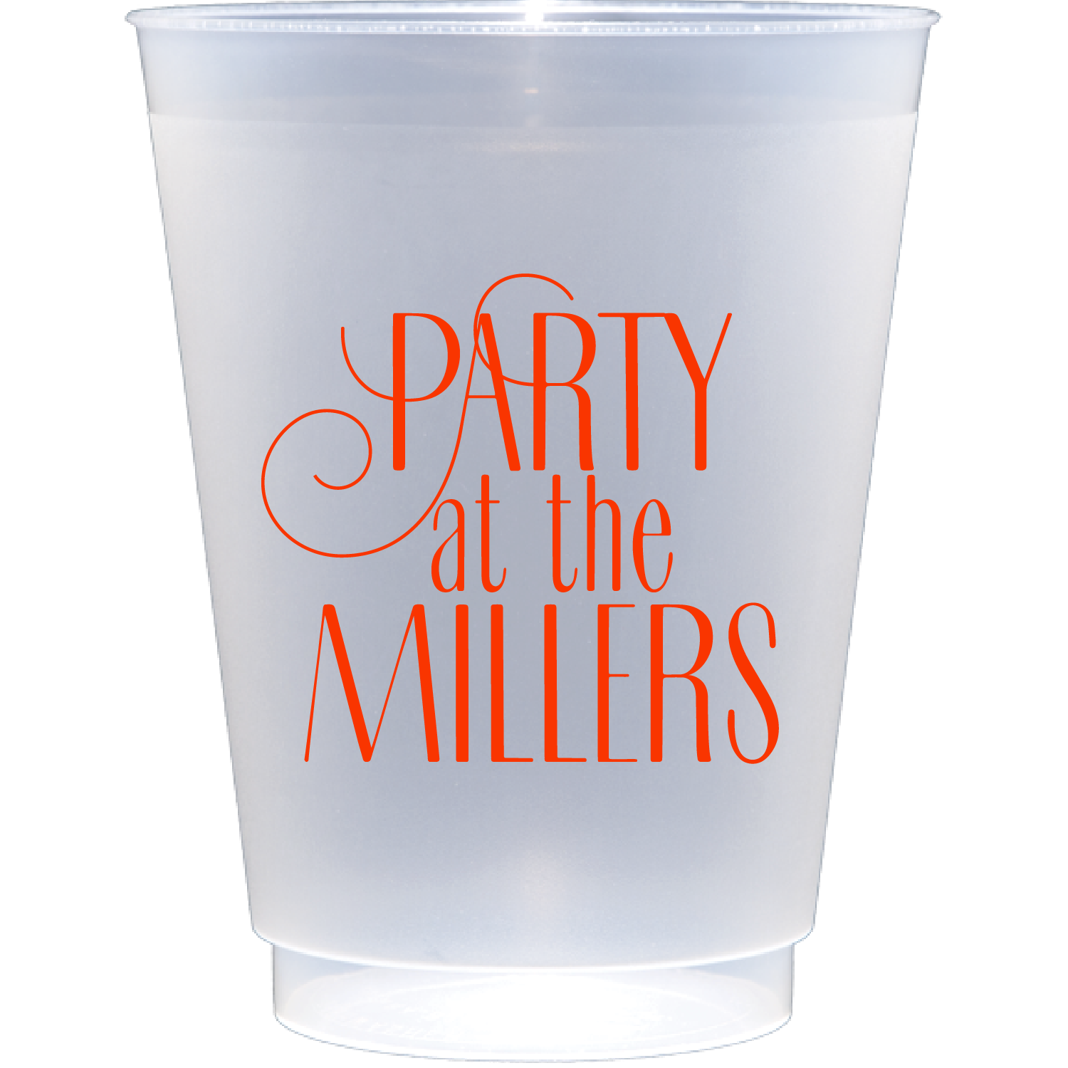 personalized family party | Frosted Flex Cup