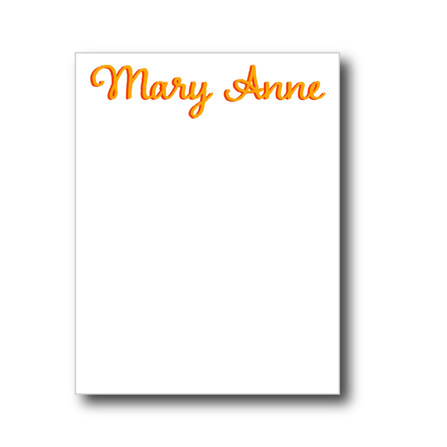 script orange | Notepad