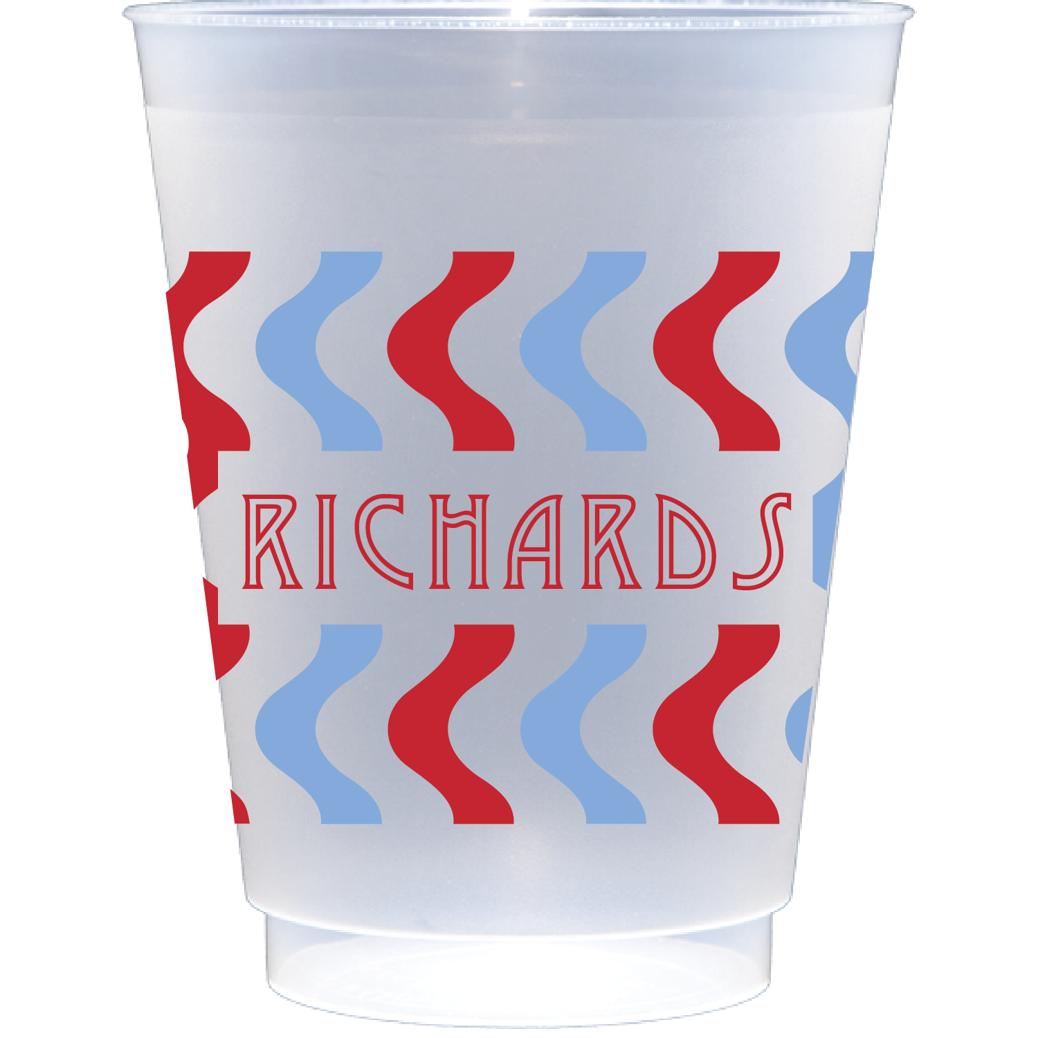 Personalized squiggles | Frosted Flex Cup