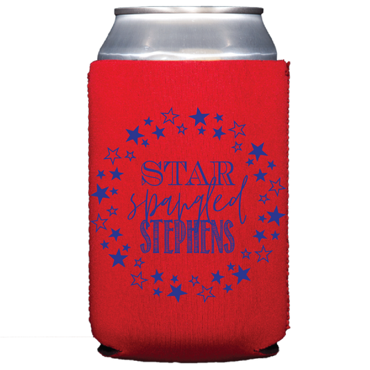 star spangled | can cooler