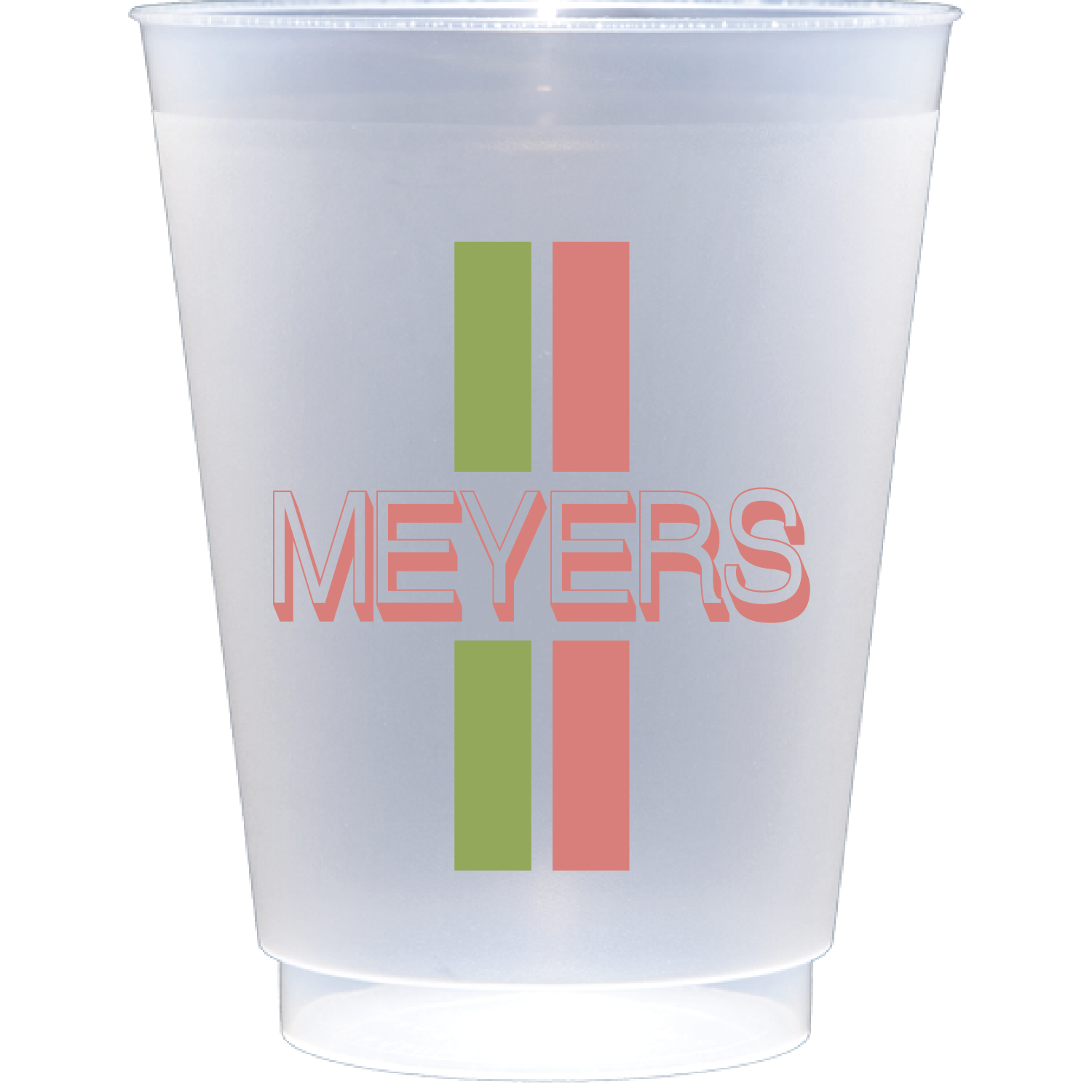 Personalized name stripe | Frosted Flex Cup