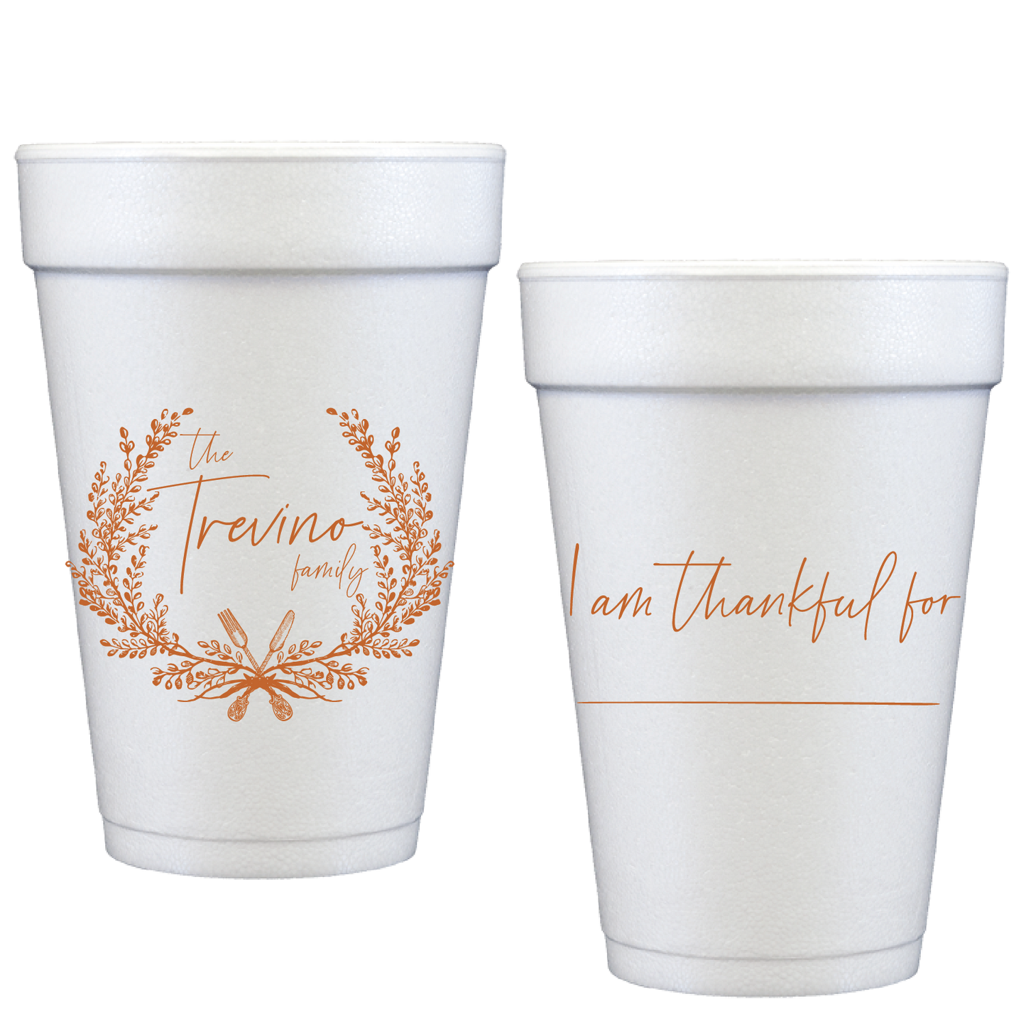 thankful | styrofoam cups