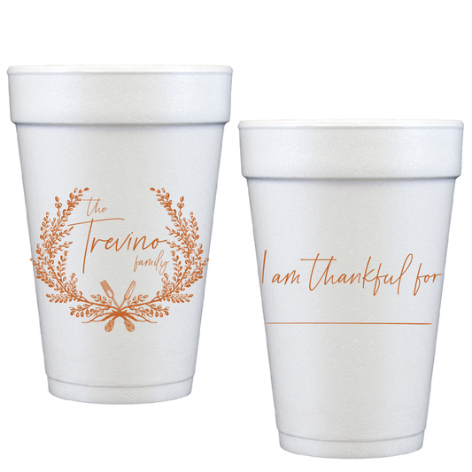 thankful | styrofoam cups