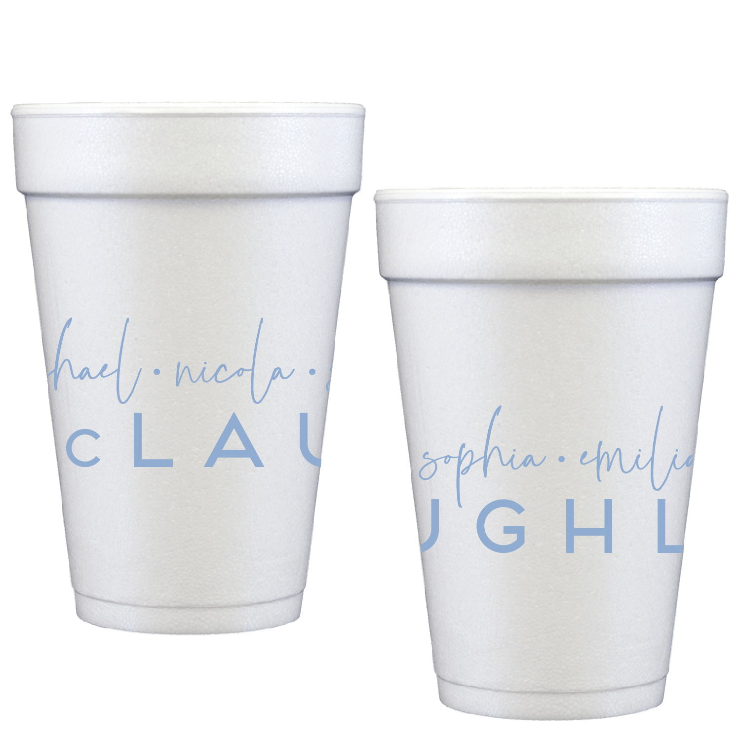 personalized family | styrofoam cup